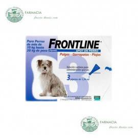 Pipeta Frontline Perros 10-20 kg  3 Ud 