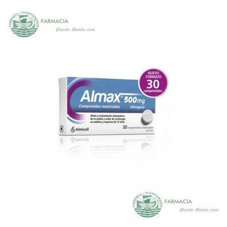Almax 500 mg 30 Comprimidos Masticables