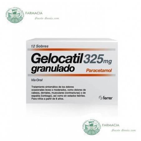 Gelocatil 325 mg 12 Sobres