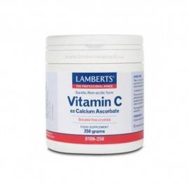 Vitamina C Ascorbato de Calcio Lamberts 250 mg Polvo
