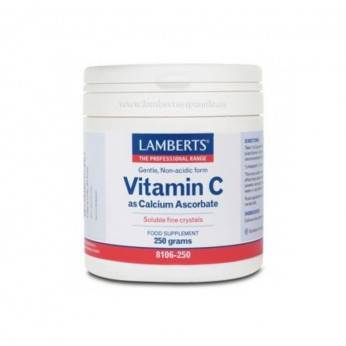 Vitamina C Ascorbato de Calcio Lamberts 250 mg Polvo