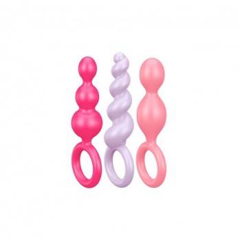 Satisfyer Pack 3 Plugs Silicona Colores
