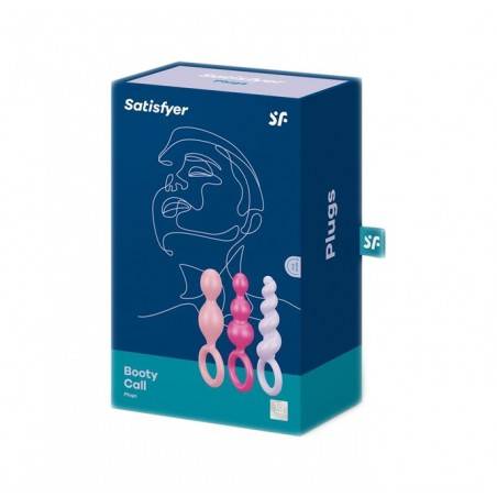 Satisfyer Pack 3 Plugs Silicona Colores