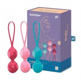Satisfyer Pack 3 V Balls Silicona Colores