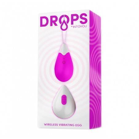 Drops Huevo Vibrador Control Remoto Silicona Purpura