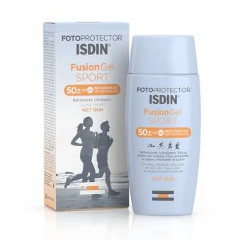 Fotoprotector Isdin Fusion Gel Wet Skin Sport 50+ 100 ml