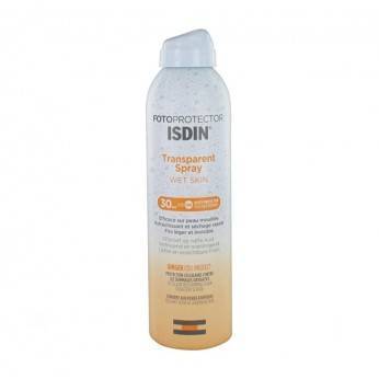 Spray Solar Transparente Wet Skin Isdin SPF 30+ 250 ml