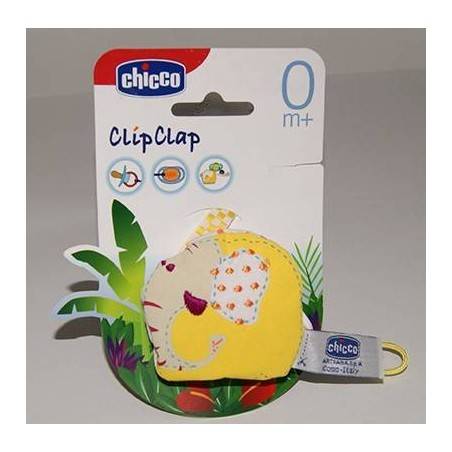 Broche Chupete en Tejido Clip Clap Chicco
