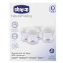 Contenedores Leche Materna Step Up Chicco 4 Ud 150 ml