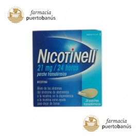 NICOTINELL 21 mg 24 h 28 PARCHES TRANSDERMICOS 52,5 mg