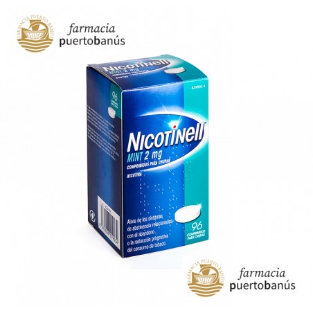 NICOTINELL MINT 2 mg 96 COMPRIMIDOS PARA CHUPAR