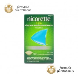 NICORETTE 4 mg 105 CHICLES MEDICAMENTOSOS