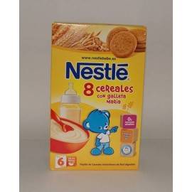 Papillas Nestle 8 Cereales y Galletas Maria 600 gr