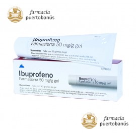 IBUPROFENO FARMASIERRA 50 mg GEL CUTANEO 1 TUBO 50 g