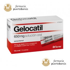 GELOCATIL 650 mg 12 SOBRES