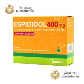 Espididol 400 mg 20 Sobres Granulados Menta