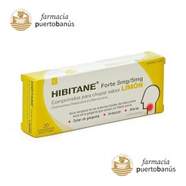 Hibitane 5 mg 20 Comprimidos Sabor Limon
