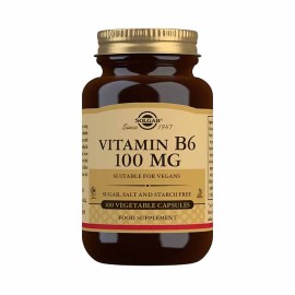 Vitamina B6 100mg Solgar 100 Cápsulas